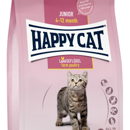 [HAPPY CAT] 貓用 幼貓雞肉配方乾糧 Junior Geflugel 1.3kg