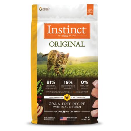 [Instinct 本能] 貓用 經典無穀物雞肉配方貓乾糧 Original Chicken Recipe 11lbs