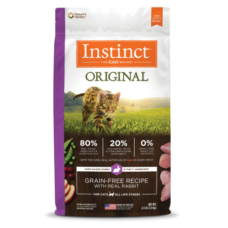 [Instinct 本能] 貓用 經典無穀物兔肉配方貓乾糧 Original Rabbit Recipe 4.5lbs