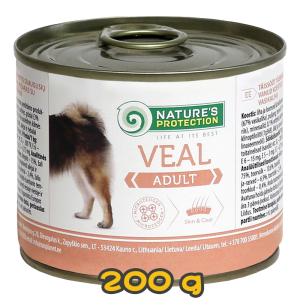 [NATURE'S PROTECTION 保然] 犬用 ADULT VEAL 1歲或以上牛肉主食罐成犬罐頭 200g
