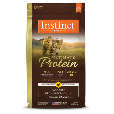 [Instinct 本能] 貓用 頂級蛋白無穀物系列 無穀物雞肉配方全貓乾糧 Ultimate Protein Chicken Recipe Cat Dry Food 4LB
