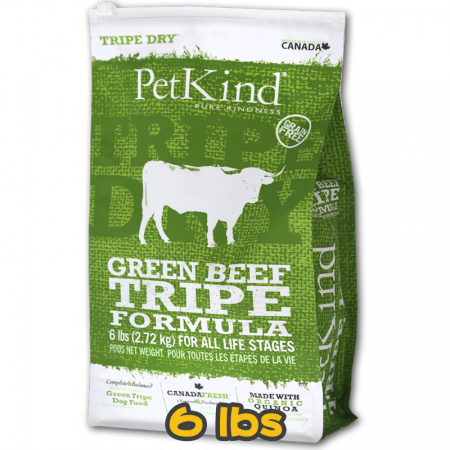 [PetKind] 犬用 GREEN BEEF TRIPE FORMULA 無穀物牛草胃及牛肉配方狗乾糧 6lbs
