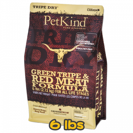 [PetKind] 犬用 無穀物極級草胃紅肉配方狗乾糧  GREEN TRIPE & RED MEAT FORMULA 6lbs 