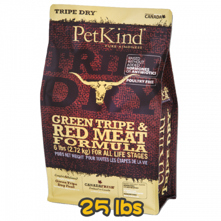 [PetKind] 犬用 無穀物極級草胃紅肉配方狗乾糧 GREEN TRIPE & RED MEAT FORMULA 25lbs 