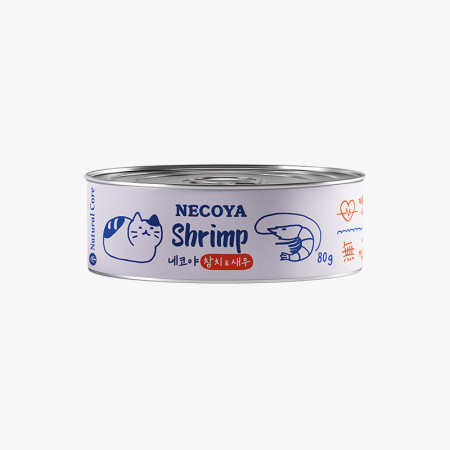 [Natural Core Necoya] 貓用 高水份系列 吞拿魚蝦全貓濕糧 Tuna + Shrimp Topping 80g