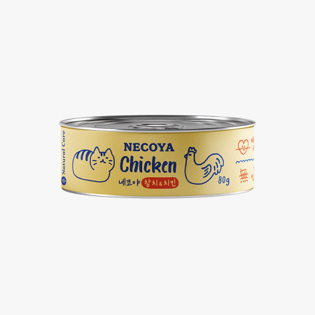 [Natural Core Necoya] 貓用 高水份系列 吞拿魚雞肉全貓濕糧 Tuna + Chicken Topping 80g