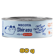 [Natural Core Necoya] 貓用 高水份系列 吞拿魚魩仔魚全貓濕糧 Tuna + Shirasu Topping 80g