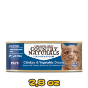 [COUNTRY NATURALS] 貓用 雞肉蔬菜肉泥配方全貓罐頭 Chicken & Vegetable Dinner 2.8oz