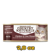 [COUNTRY NATURALS] 貓用 雞肉嫩肝肉泥配方全貓罐頭 Chicken & Liver Dinner 2.8oz