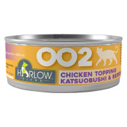 [HARLOW BLEND] 貓用 無穀物主食罐 雞肉鰹魚莓果高湯全貓濕糧 Chicken In Gravy Topping Katsuobushi & Berries Adult Cat Wet Food 80g