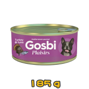 [清貨] [Gosbi] 犬用 Plaisirs系列 火雞吞拿魚配方成犬罐頭 Turkey & Tuna Flavour 185g