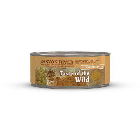 [Taste Of The Wild] 貓用  無穀物汁煮肉粒鱒魚+煙燻三文魚全貓濕糧 Canyon River Trout & Smoked Salmon Recipe Cat Wet Food -3oz