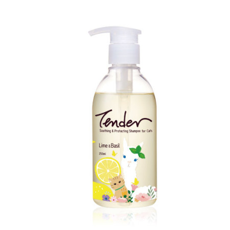 [TENDER 天生溫柔] 貓用 舒敏防護青檸羅勒潔毛液 Lime & Basil Formula For Cat Shampoo -250ml