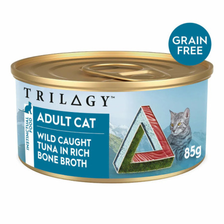[Trilogy 奇境] 貓用 肉絲高湯主食罐 吞拿魚配方全貓濕糧 Adult Tuna in Rich Bone Broth Cat Wet Food -85g