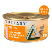 [Trilogy 奇境] 貓用 肉絲高湯主食罐 雞絲配方幼貓濕糧 Kitten Chicken in Rich Bone Broth Cat Wet Food -85g