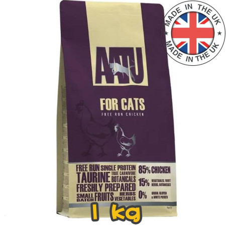 [AATU] 貓用 自然放養雞肉防敏天然配方全貓乾糧 FREE RUN CHICKEN 1kg
