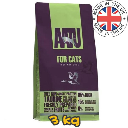 [AATU] 貓用 自然放養鴨肉防敏天然配方全貓乾糧 FREE RUN DUCK 3kg