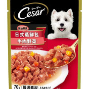 [Cesar西莎] 犬用 蒸鮮包 牛肉野菜狗濕包 JP Pouch Beef With Vegetables 70g