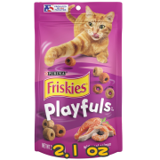 [Friskies] PlayFuls三文魚蝦味鬆脆粒貓小食 Real Salmon and Shrimp Flavor Cat Treats -2.1oz