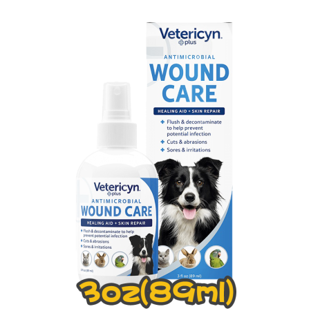 [Vetericyn Plus維特®] 犬貓用 寵物神仙水 Wound and Skin Care -3oz/89ml