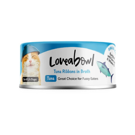 [Loveabowl] 貓用 挑食優質吞拿魚配方全貓濕糧 Tuna Ribbons in Broth Cat Canned 70g