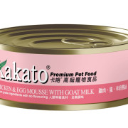 [Kakato 卡格] 貓/犬用 CHICKEN & EGG MOUSSE WITH GOAT MILK 雞肉蛋羊奶慕絲貓狗罐頭 40g