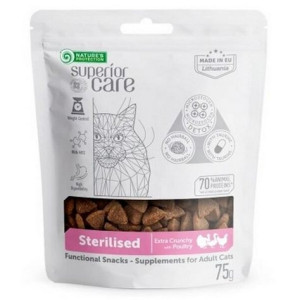 [NATURE'S PROTECTION 保然] 貓用 絕育減肥小食 Sterilised With Poultry Snacks -75g