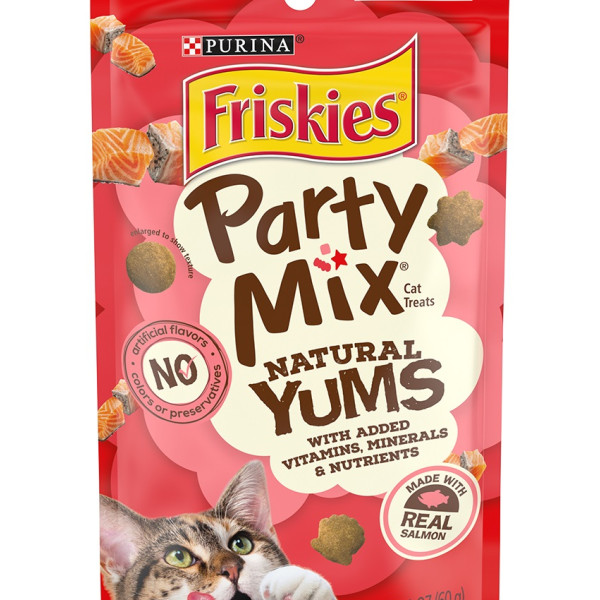 [PartyMix] 三文魚味鬆脆粒貓小食 Natural Yums Salmon Cat Treats -2.1oz