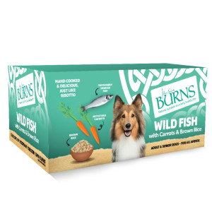 [BURNS] 犬用 濃香魚配方狗湯膳 Wild Fish with Carrots & Brown Rice 150g x12盒