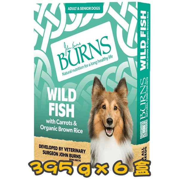 [BURNS] 犬用 濃香魚配方狗湯膳 Wild Fish with Carrots & Brown Rice 395g x6盒
