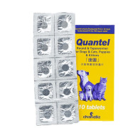 [Quantel康圖] 犬貓用 杜蟲丸 Round & Tapewormer For Dogs & Cat,Puppies & Kittens-1盒/10粒裝