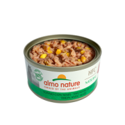 [限時特價] [almo nature] 貓用 HFC Natural 天然貓罐頭玉米吞拿魚 全貓濕糧 Tuna with Corn Flavour 70g